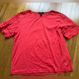 J.Crew Cotton Blouse with Embroidered detail